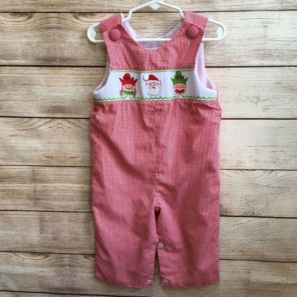 SOUTHERN TOTS SMOCKED CHRISTMAS ROMPER‎